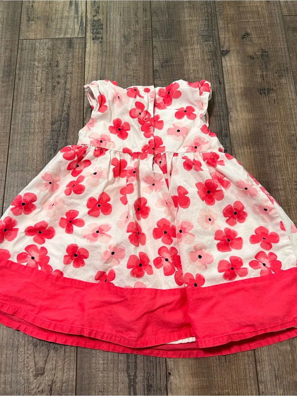 Gymboree Flower 100% Cotton Dress 2T Pink White‎
